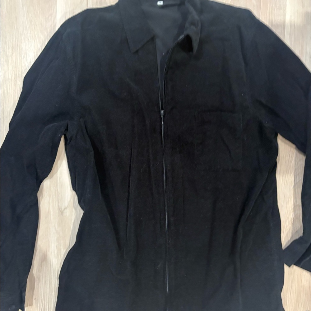 Le Rossi Black Corduroy Shirt